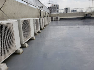 에어컨 옥상위에 설치된모습